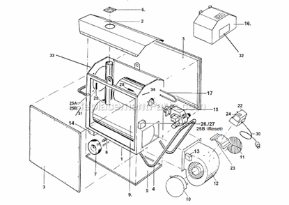Part Location Diagram of 20581 Heat Wagon 400 Idf Fan Sensor